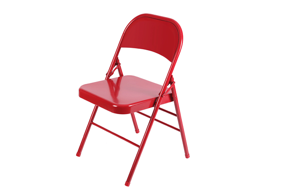鐵椅 EBC-309AS(大紅色）