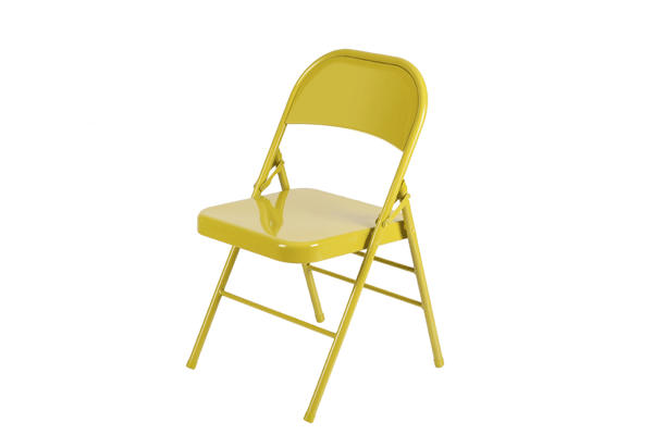 鐵椅 EBC-309AS(中黃色）